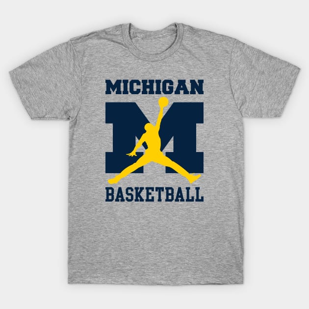 Michigan Basketball T-Shirt by Vamp Pattern